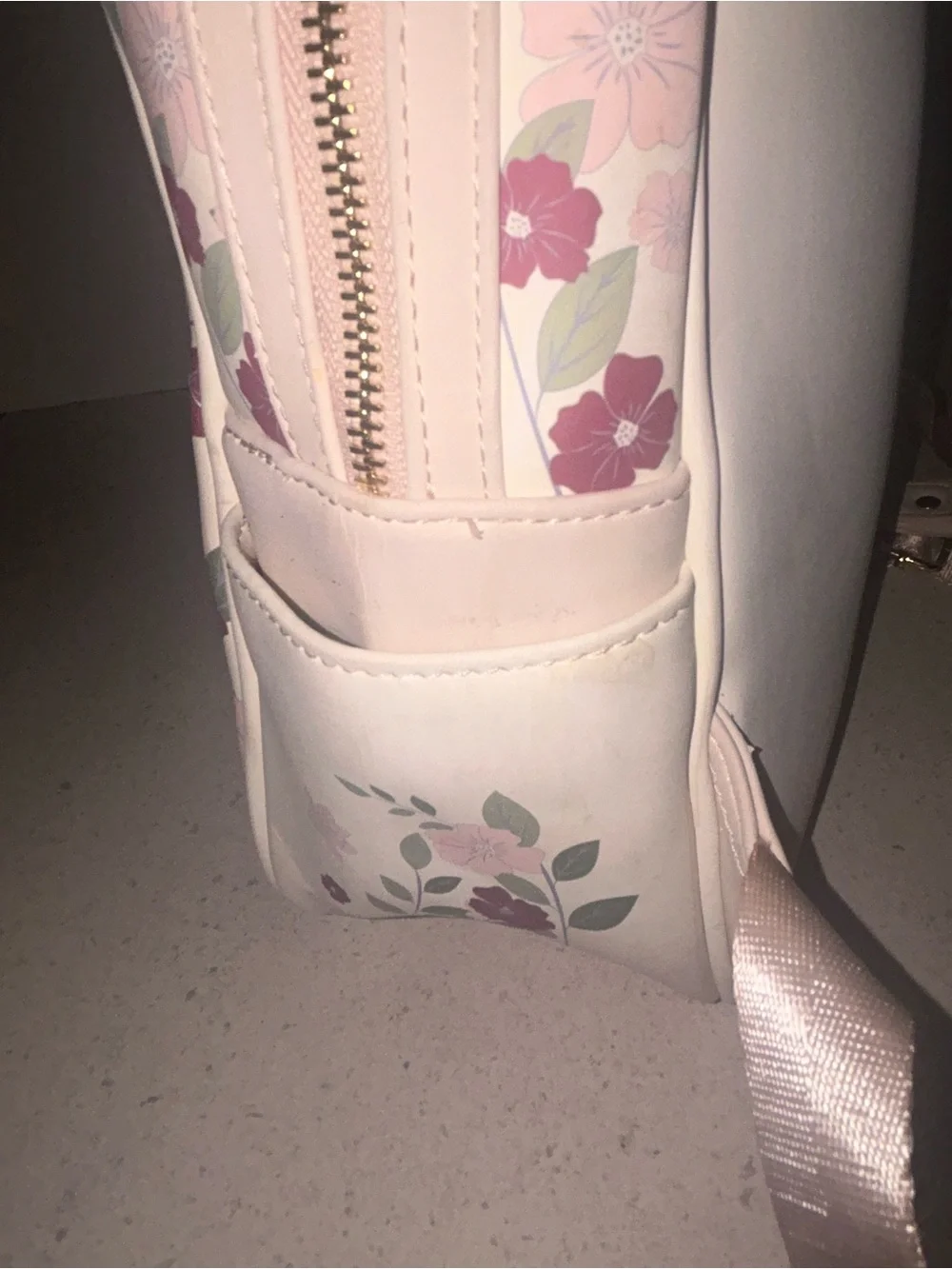 Harry Potter Pink Floral Mini Backpack with Deer Motif